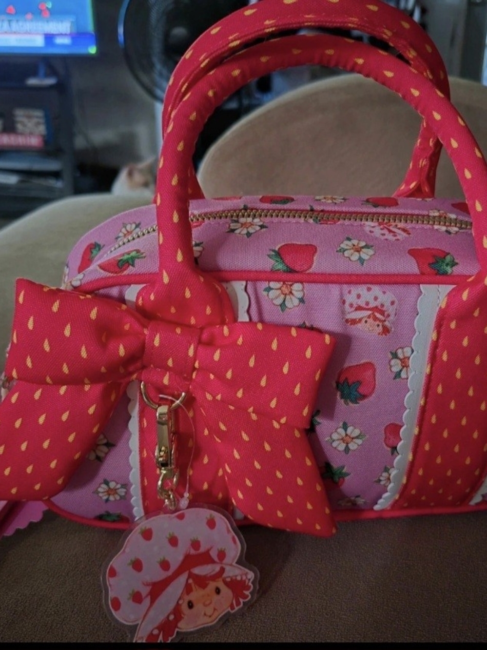 Whatever Makes You Happy Strawberry Shortcake Mini Duffelette